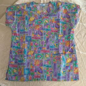 SB SCRUBS Nursing Nurse's Scrubs Scrub Top M